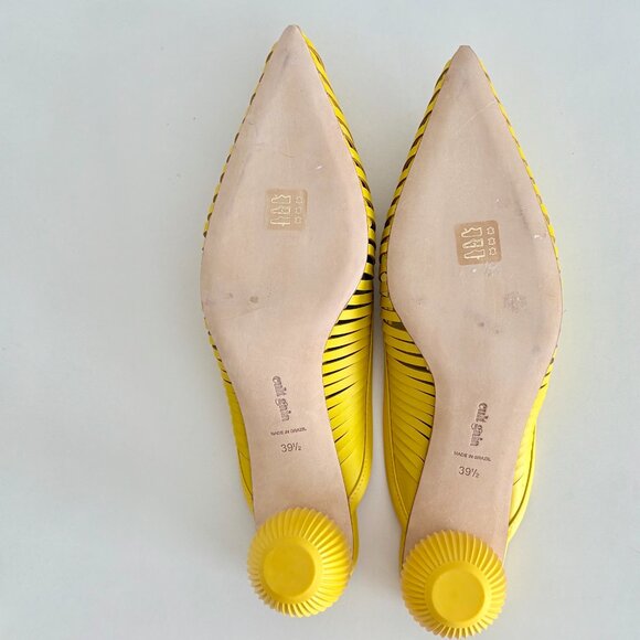 Cult Gaia Alia Orb Mule in Yellow – Size 39.5 🌞💛 - Picture 3 of 7